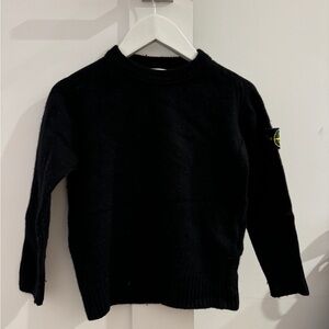 STONE ISLAND JUNIOR Black Sweater